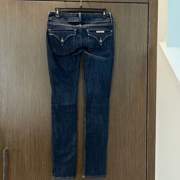 Hudson Collin Flap Picket skinny jeans. Dark rinse double button waistband. 26 - Picture 4 of 7